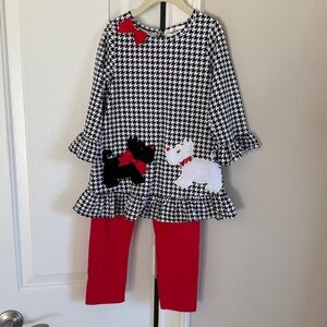 Rare Editions Black and White Houndstooth Set